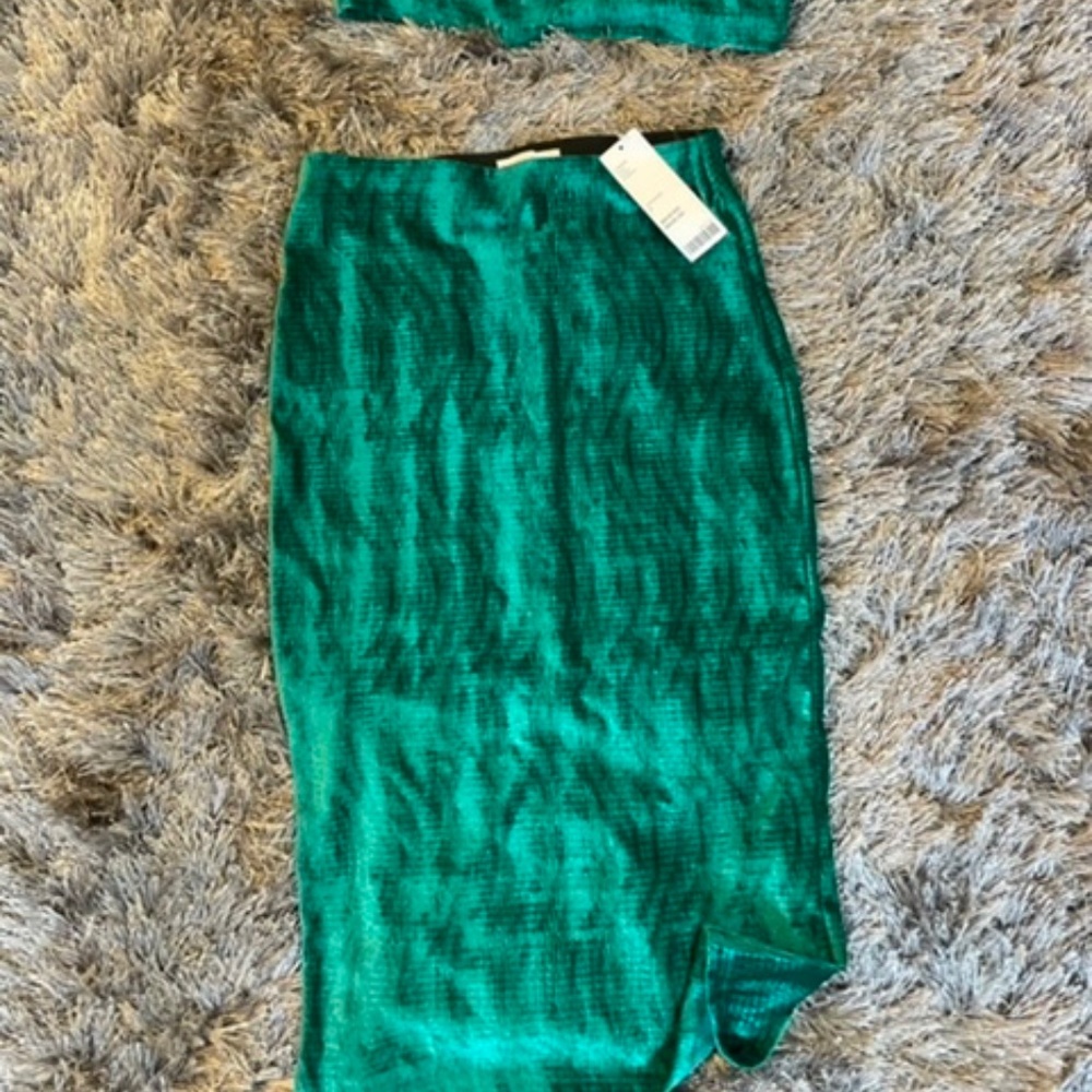2pc Velour Skirt Set